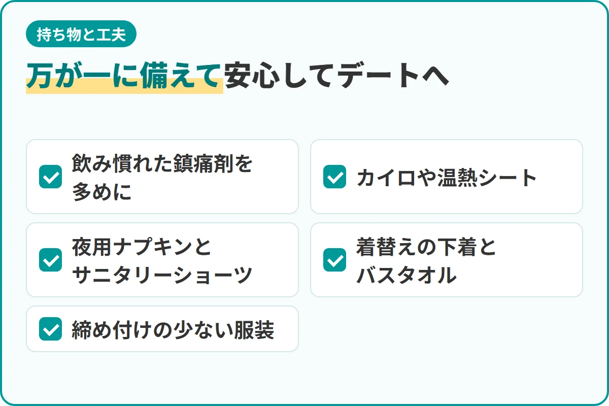万が一に備えて安心してデートへ