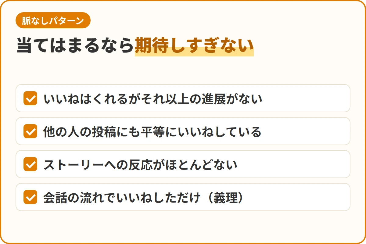 当てはまるなら期待しすぎない