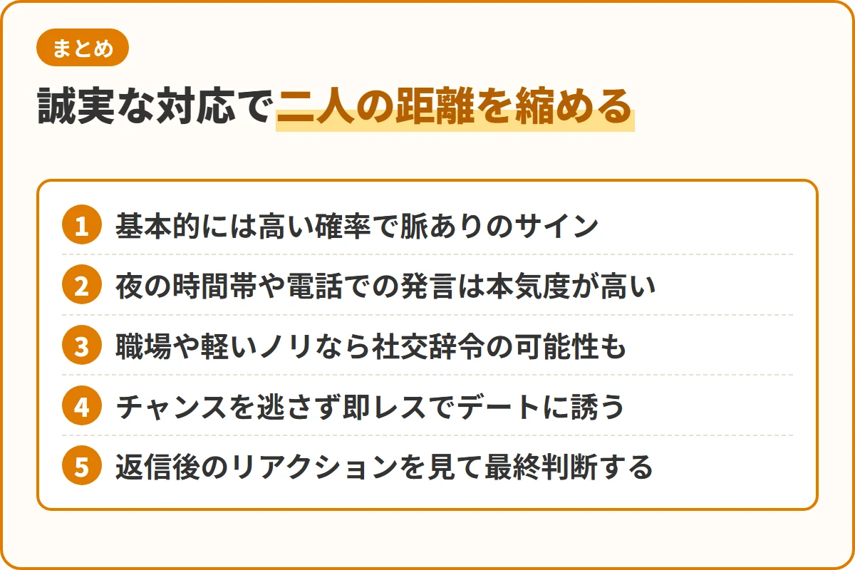 誠実な対応で二人の距離を縮める