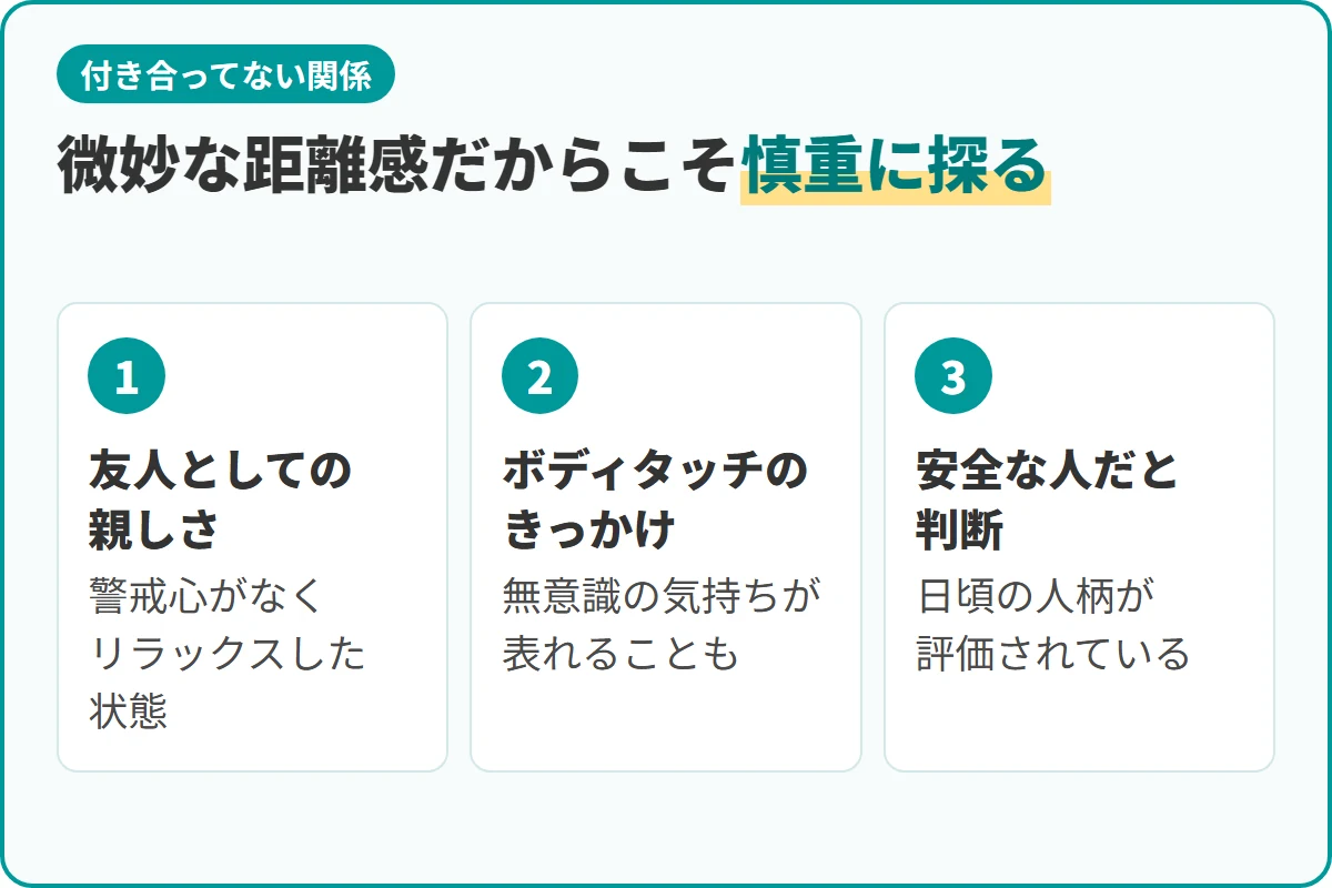 微妙な距離感だからこそ慎重に探る