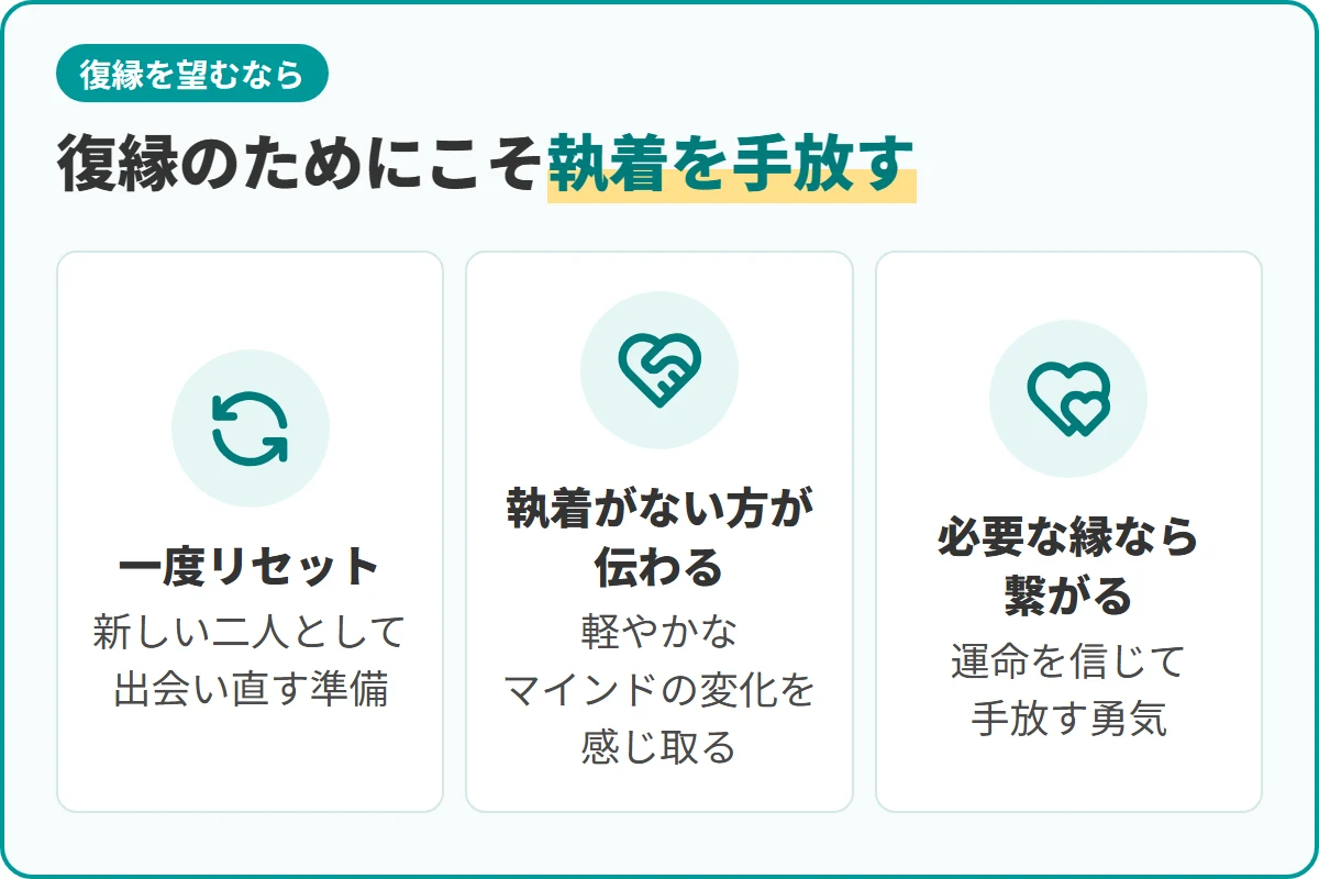 復縁のためにこそ執着を手放す