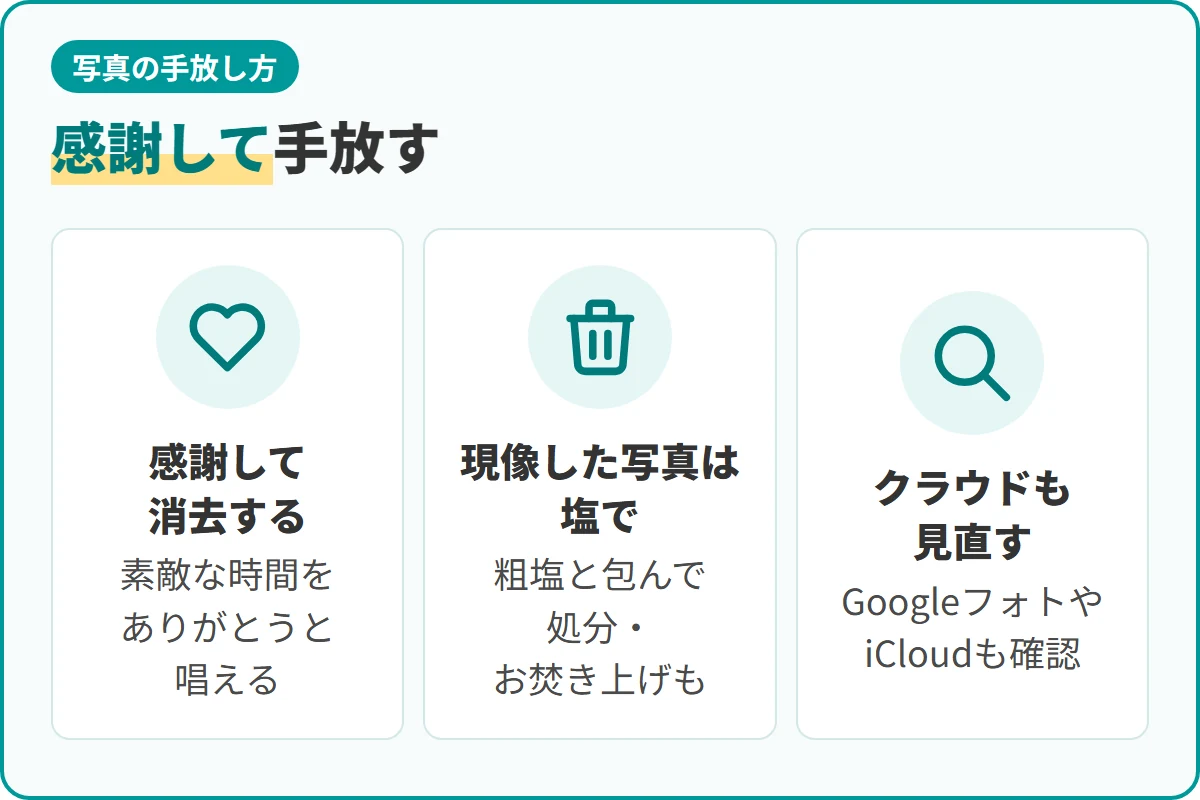 感謝して手放す