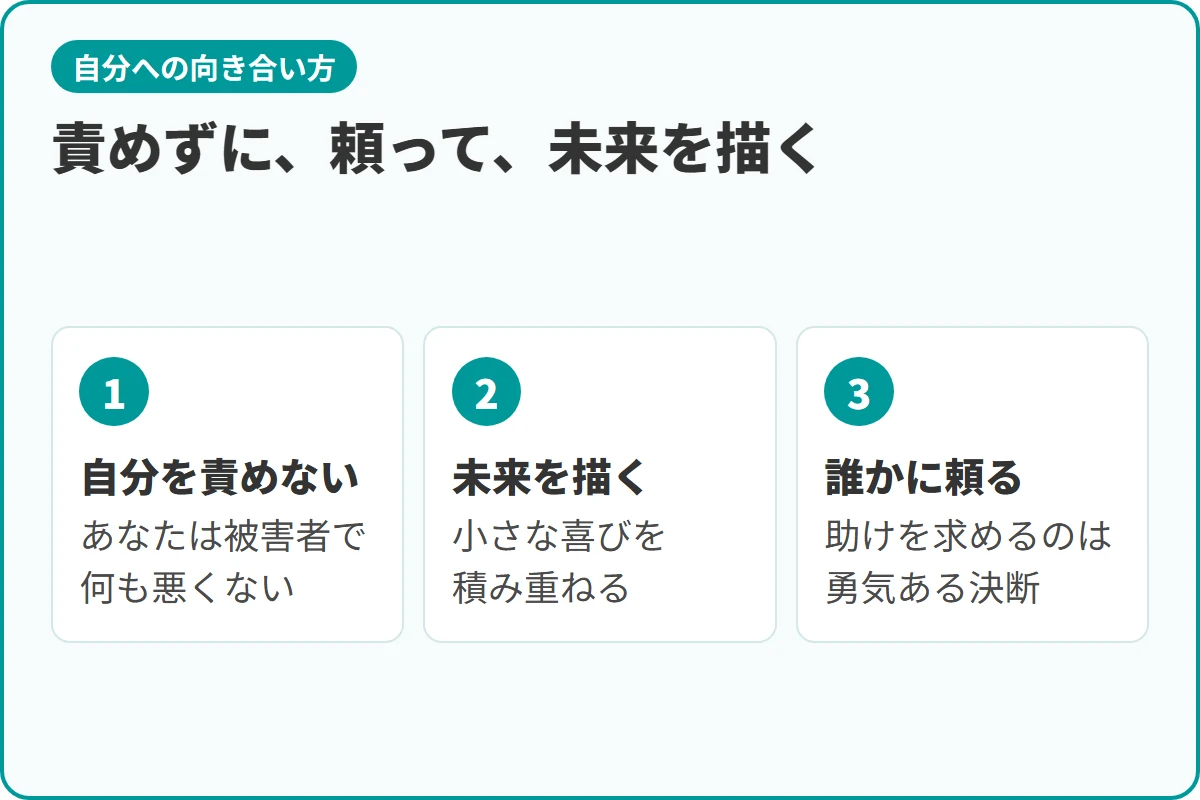 責めずに、頼って、未来を描く