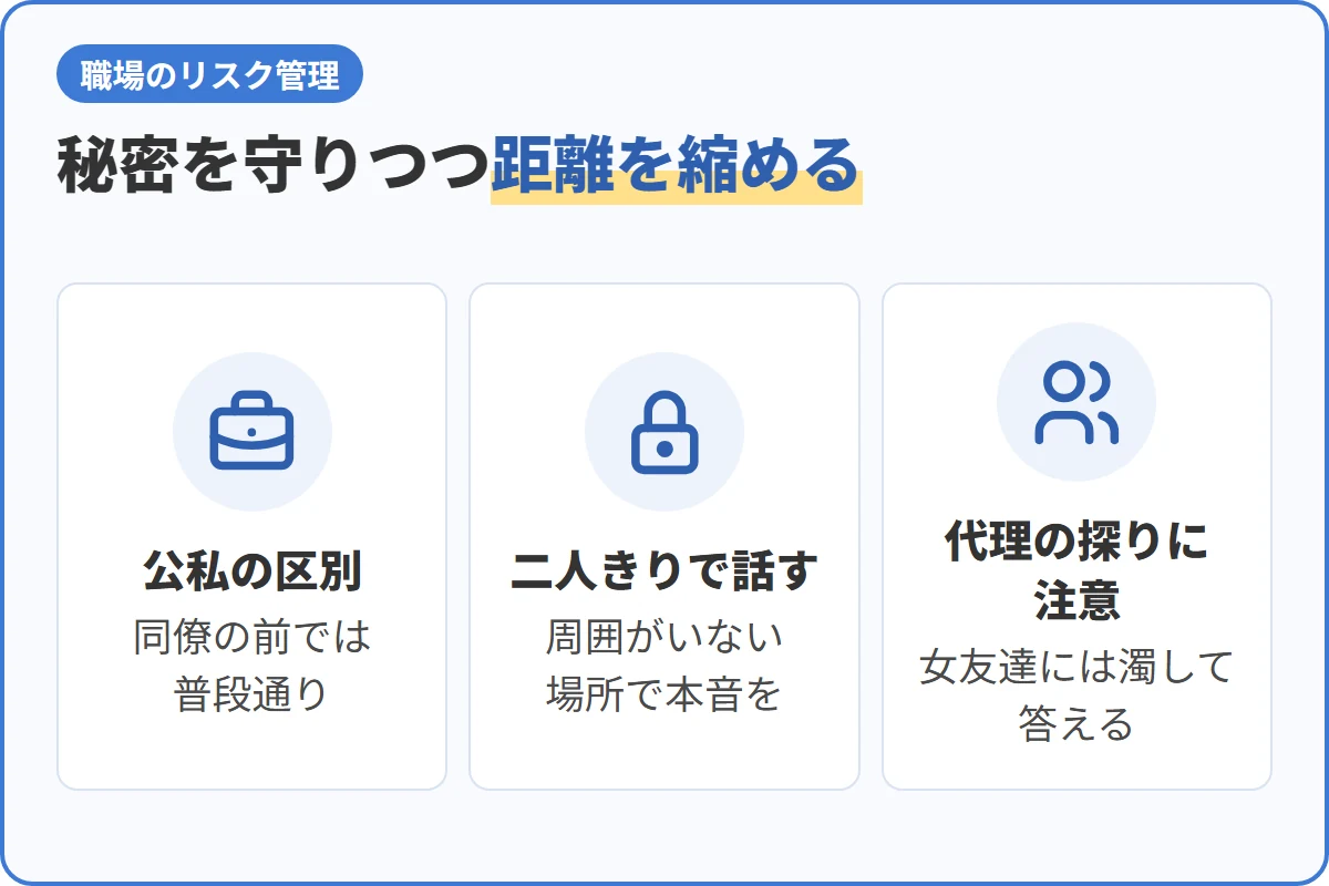秘密を守りつつ距離を縮める