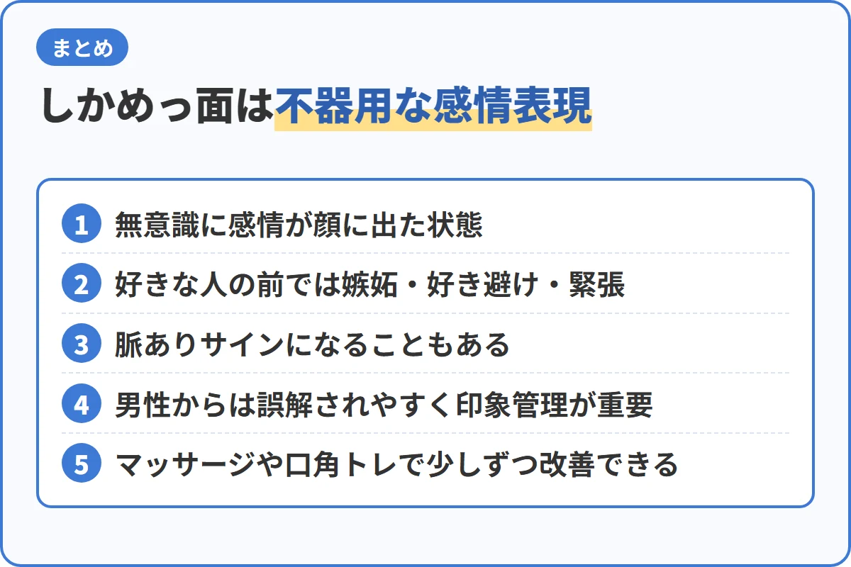 しかめっ面は不器用な感情表現