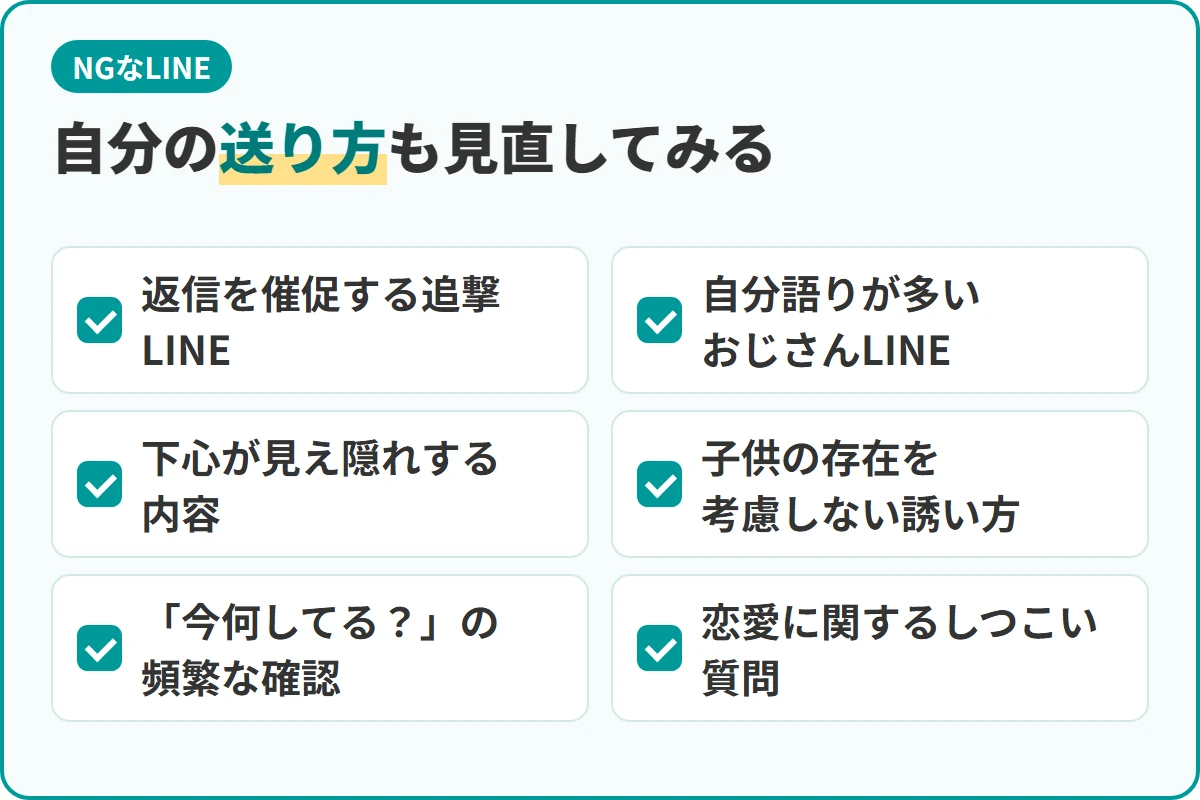 自分の送り方も見直してみる