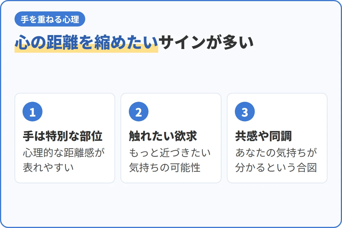 心の距離を縮めたいサインが多い