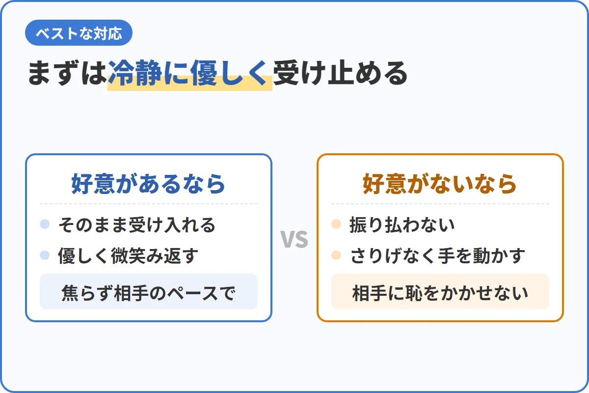 まずは冷静に優しく受け止める